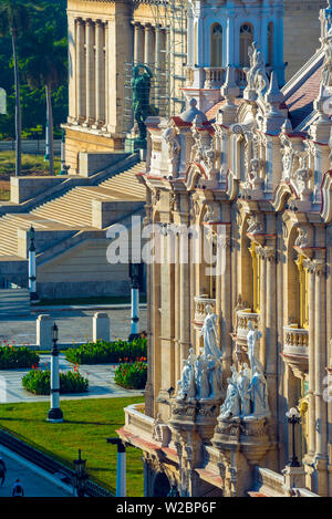 Cuba, La Habana, dal Capitolio e Gran Teatro de La Habana Foto Stock