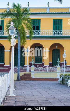 Cuba, Trinidad, Plaza Mayor, Palazzo Brunet ora il Museo Romantico Foto Stock