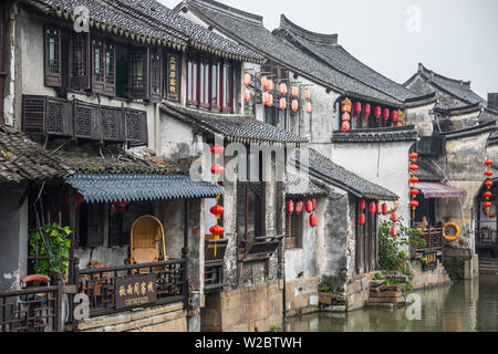 Xitang, nella provincia di Zhejiang, Nr Shanghai, Cina Foto Stock