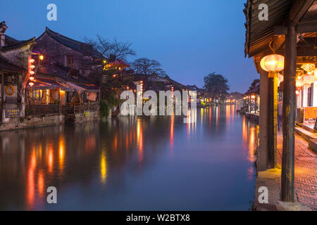 Xitang, nella provincia di Zhejiang, Nr Shanghai, Cina Foto Stock