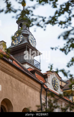 Alta sinagoga e la Città Vecchia di Praga, Repubblica Ceca Foto Stock
