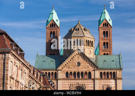 Germania Renania-Palatinato, Speyer, cattedrale Dom, esterna Foto Stock