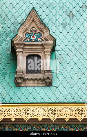 Germania, Hesse Darmstadt, Mathildenhohe Kunstlerkolonie Park, la chiesa russo-ortodossa Cappella, costruita nel 1899 sull'occaision dell'ultimo Zar russo Nicholas II, sposando la principessa Alix di Hessen, che divenne il Czarina Alexandra Foto Stock