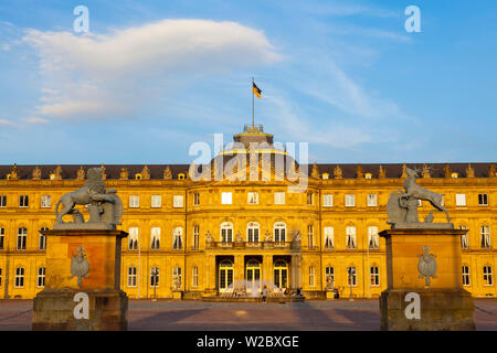 Neues Schloss (Castello Nuovo), Stoccarda, Baden-Württemberg, Germania Foto Stock