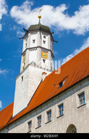 Hochstadt Castello, Hochstadt, Svevia, Baviera, Germania Foto Stock