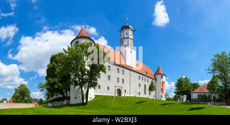 Hochstadt Castello, Hochstadt, Svevia, Baviera, Germania Foto Stock