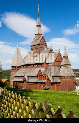 Gustav Adolf doga Chiesa, Hahnenklee, Goslar, montagna Harz, Bassa Sassonia, Germania Foto Stock