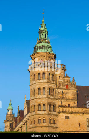 La Danimarca, la Zelanda, Helsingor, Castello Kronborg, noto anche come castello di Elsinore, dall'Hamlet di Shakespeare Foto Stock