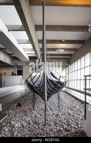 La Danimarca, la Zelanda, Roskilde, Museo della Nave Vichinga, originale navi Vichinghe Foto Stock