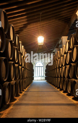 Bodegas Tio Pepe, Gonzalez Byass, Jerez de la Frontera, la provincia di Cadiz Cadice, Andalusia, Spagna Foto Stock