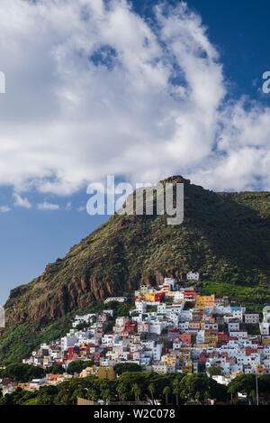 Spagna Isole Canarie, Tenerife, San Andres, vista in elevazione Foto Stock