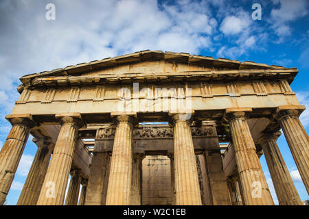 La Grecia, Attica, Atene, l'Agora, il Tempio di Efesto - dedicato a due divinità, Efesto (Hephaistos) e Athena Foto Stock