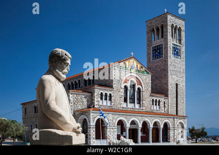 La Grecia, Regione di Tessaglia, Pelion Peninsula, Volos, Agios Konstantinos chiesa Foto Stock