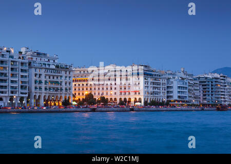 La Grecia e la Macedonia centrale regione di Salonicco, vista fronte mare Foto Stock