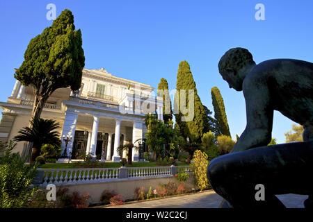 Palazzo Achilleion, CORFU, ISOLE IONIE, isole greche, Grecia, Europa Foto Stock