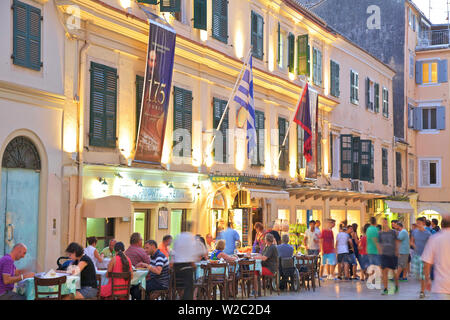 Ristorante, CORFU, CORFU, ISOLE IONIE, isole greche, Grecia, Europa Foto Stock