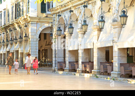 Il Liston, CORFU, CORFU, ISOLE IONIE, isole greche, Grecia, Europa Foto Stock