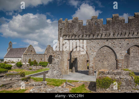 L'Irlanda, nella contea di Kerry, Ardfert, Cattedrale di Ardfert, XIII secolo Foto Stock