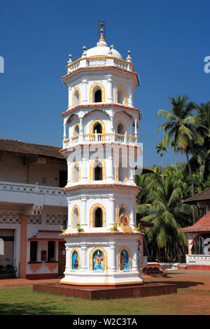 Shri Mahalasa Narayani Tempio (XVIII secolo), Mardol, Goa, India Foto Stock