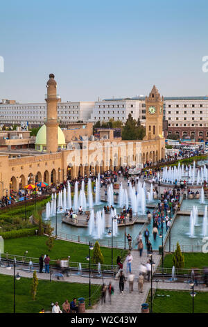 L'Iraq, Kurdistan, Erbil, Shar park (Centro Parco) e Qaysari Bazar Foto Stock