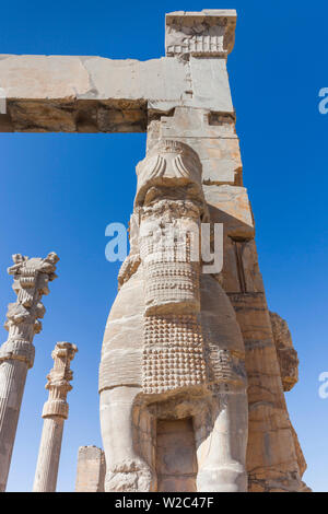 Iran, Central Iran, Persepolis, VI secolo a.c. la città antica, Xerxes Gateway Foto Stock