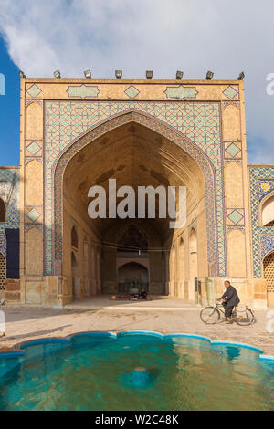 Iran, Central Iran, Esfahan, Moschea Jameh, esterna Foto Stock