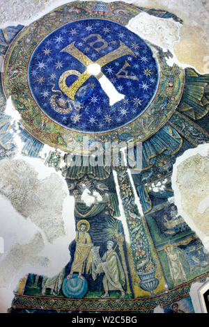 Dei primi Cristiani mosaico (VI secolo), il Battistero di San Giovanni, Cattedrale di Napoli (Duomo), Napoli, campania, Italy Foto Stock