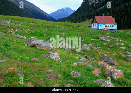 Altyn Arashan valley, Issyk Kul oblast, Kirghizistan Foto Stock