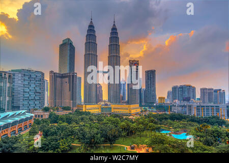 Malaysia, Kuala Lumpur, Torri Petronas Foto Stock