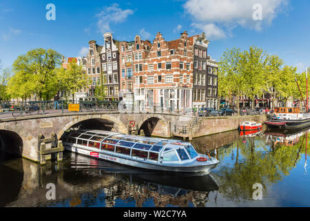 Canal, Amsterdam, Olanda, Paesi Bassi Foto Stock