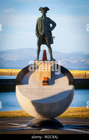 Cuocere statua, Gisborne, East Cape, Isola del nord, Nuova Zelanda Foto Stock