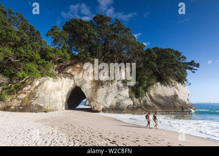 Nuova Zelanda, Isola del nord, la Penisola di Coromandel, Hahei, Cove Della Cattedrale Foto Stock