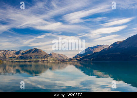 Nuova Zelanda, Isola del Sud, Otago, Glenorchy, sul lago Wakatipu, paesaggio Foto Stock