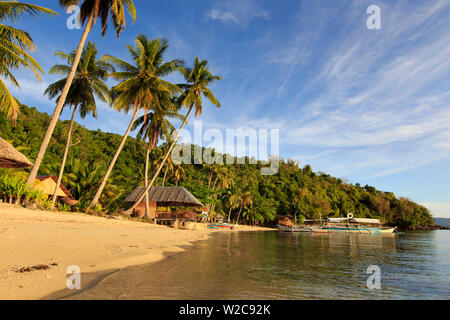 Filippine, Palawan Port Barton, Albaguen Isola Foto Stock