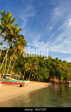 Filippine, Palawan Port Barton, Albaguen Isola Foto Stock