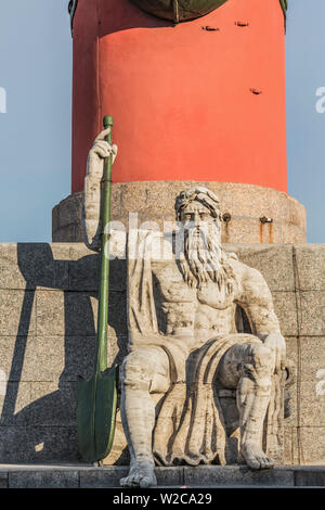 Colonna rostrale, San Pietroburgo, Russia Foto Stock