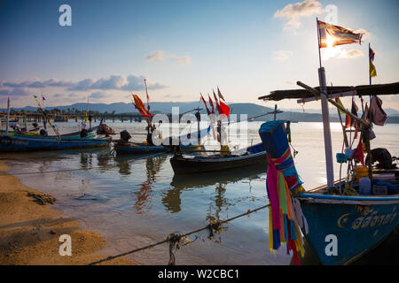 Barche da pesca, Bo Phut, Koh Samui, Thailandia Foto Stock