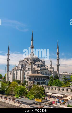 Turchia, Istanbul, Sultanahmet, la Moschea Blu (Sultan Ahmed moschea o Sultan Ahmet Camii) Foto Stock