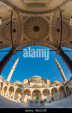 Turchia, Istanbul, Moschea Suleymaniye (di Suleymaniye Camii) Foto Stock
