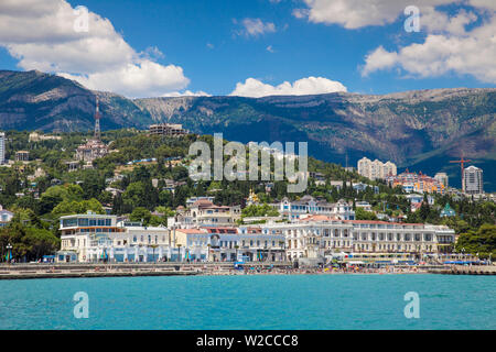 Ucraina, Crimea, Yalta, terrapieno di Yalta Foto Stock