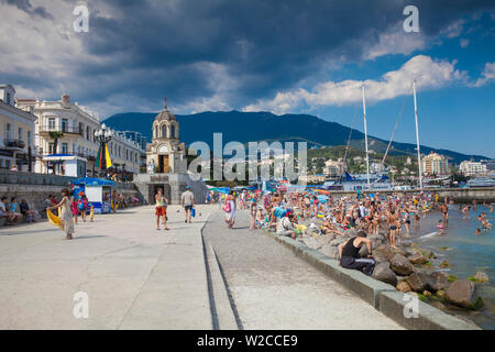 Ucraina, Crimea, Yalta, terrapieno di Yalta Foto Stock