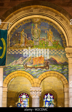 Regno Unito e Irlanda del Nord, Belfast, Belfast's Cathedral Quarter, Mosaico presso il St Anne's Cathedral Foto Stock