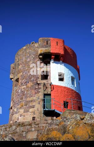 Torre Archirondel, St. Catherine's Bay, Jersey, Isole del Canale Foto Stock