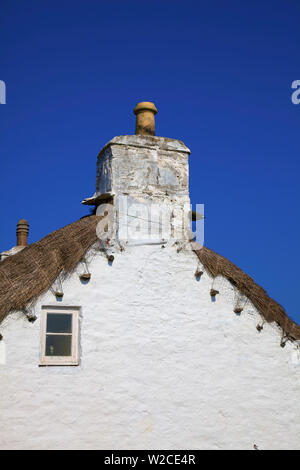 Casa Tradizionale, Cregneash, Isola di Man Foto Stock