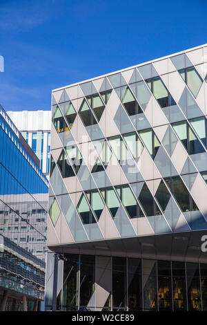 Regno Unito, Inghilterra, Manchester, edifici moderni a Spinningfields Foto Stock