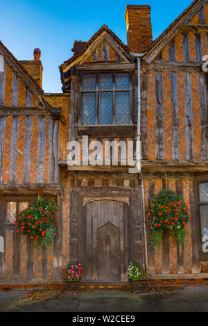 Regno Unito, Inghilterra, Suffolk, Lavenham, Water Street Foto Stock