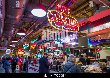 Stati Uniti d'America, Pennsylvania, Philadelphia, Reading Terminal Market, mercato alimentare interno Foto Stock