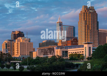 Stati Uniti d'America, North Carolina, Raleigh, skyline della città Foto Stock