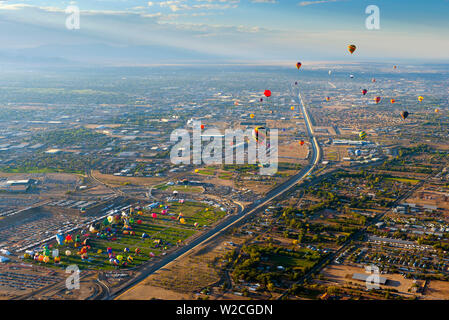 Stati Uniti d'America, New Mexico di Albuquerque, Albuquerque International Balloon Fiesta Foto Stock