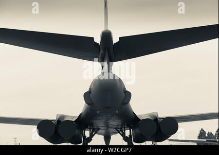 Stati Uniti d'America, Sud Dakota, Rapid City, South Dakota Museo dell'aria e dello spazio, il USAF B-1B, bombardiere Foto Stock